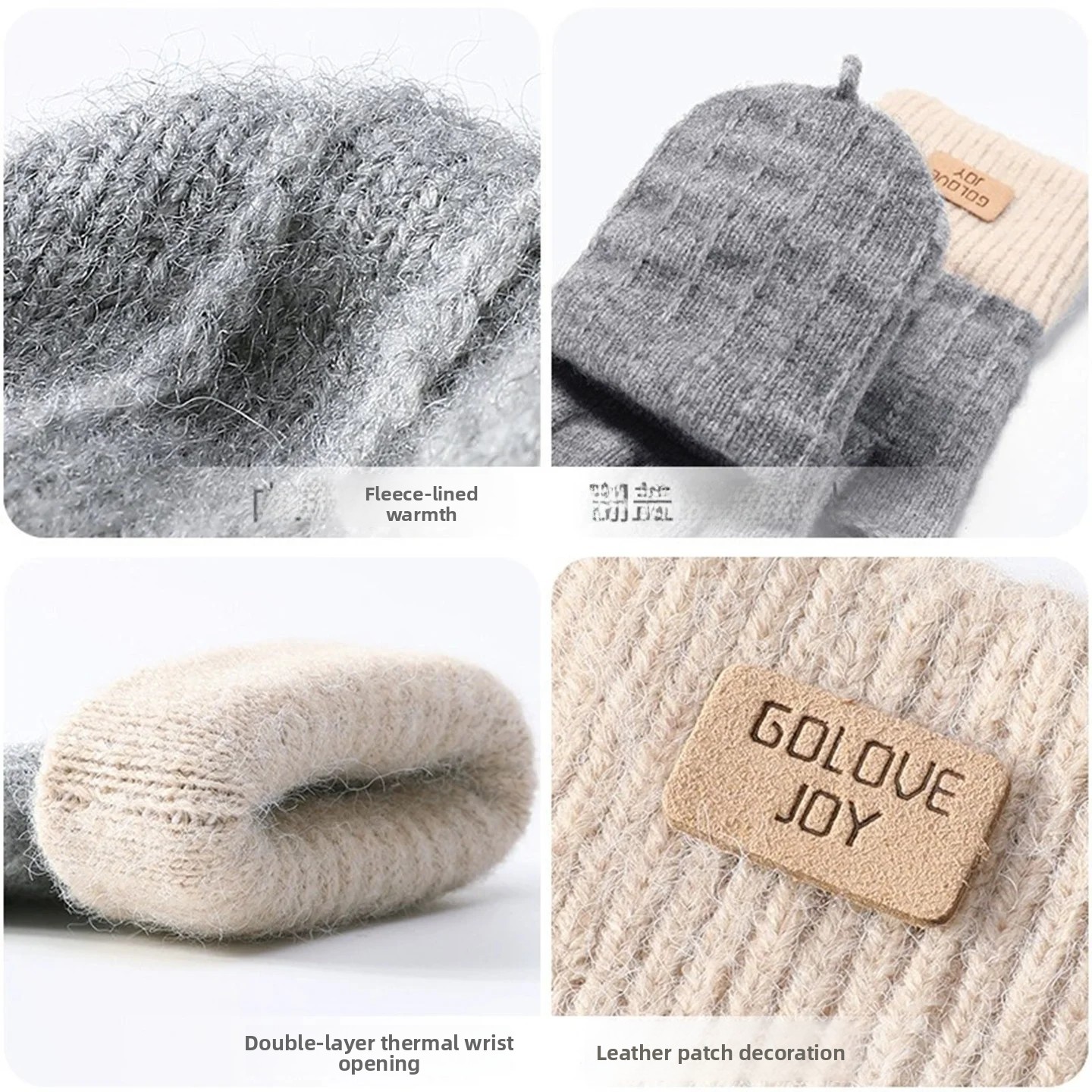 Dames winterhandschoenen met f - Wool Glove Lined recensie en prijs
