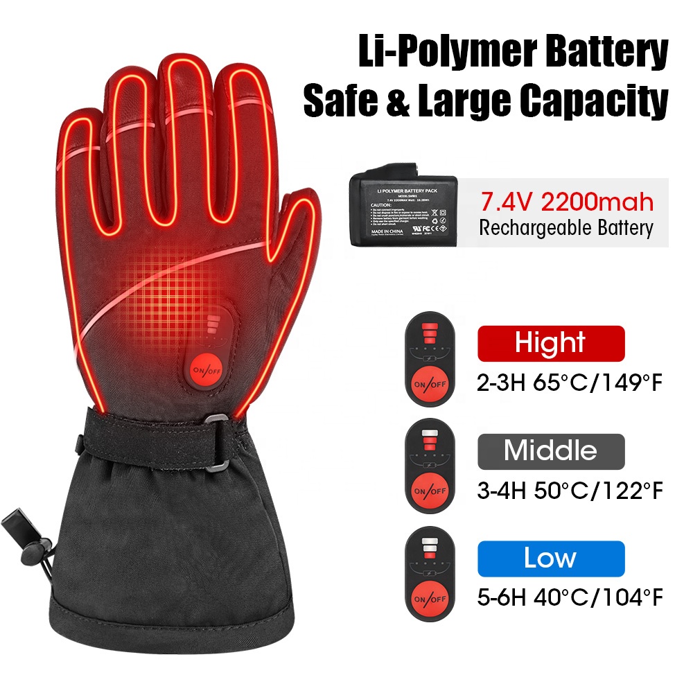 Op maat gemaakte, verwarmde ha - Ski Glove Waterproof recensie en prijs