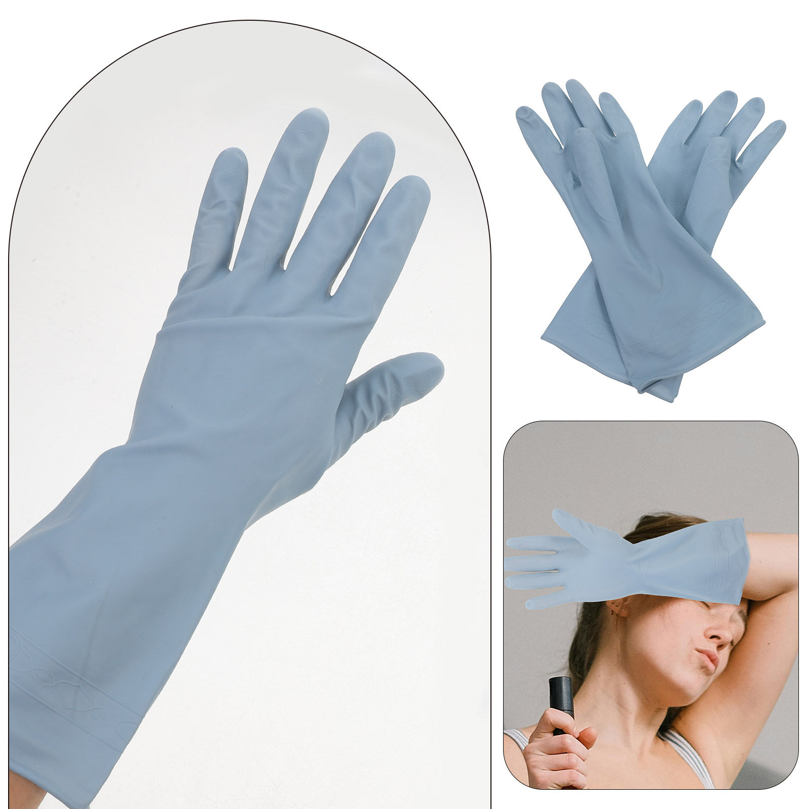 3 paar lange, waterdichte rubb - Dish Glove Rubber recensie en prijs